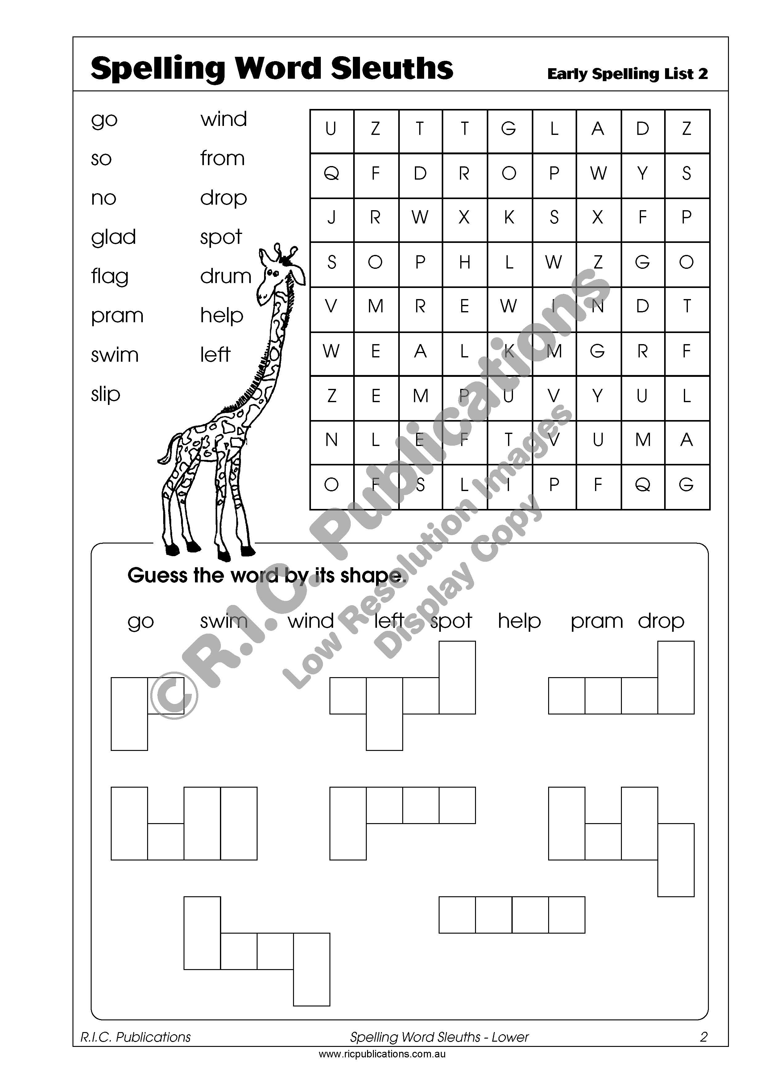 Free Spelling Pack I Primary English Teaching Resources For Years 1 To 6