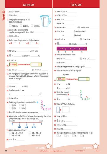 new wave mental maths book e year 5 ric publications