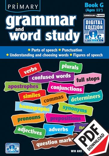 Primary Grammar and Word Study Book G – Ages 11–12 ebook | English | Year 6