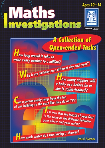 Picture of Maths Investigations – A collection of open-ended tasks – Ages 10–14